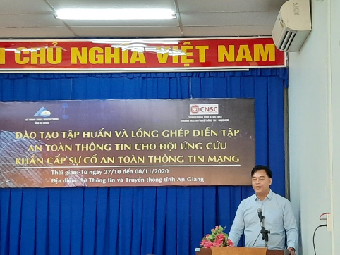 Đào tạo, tập huấn và lồng ghép diễn tập an toàn thông tin cho Đội ứng cứu khẩn cấp sự cố an toàn thông tin mạng năm 2020