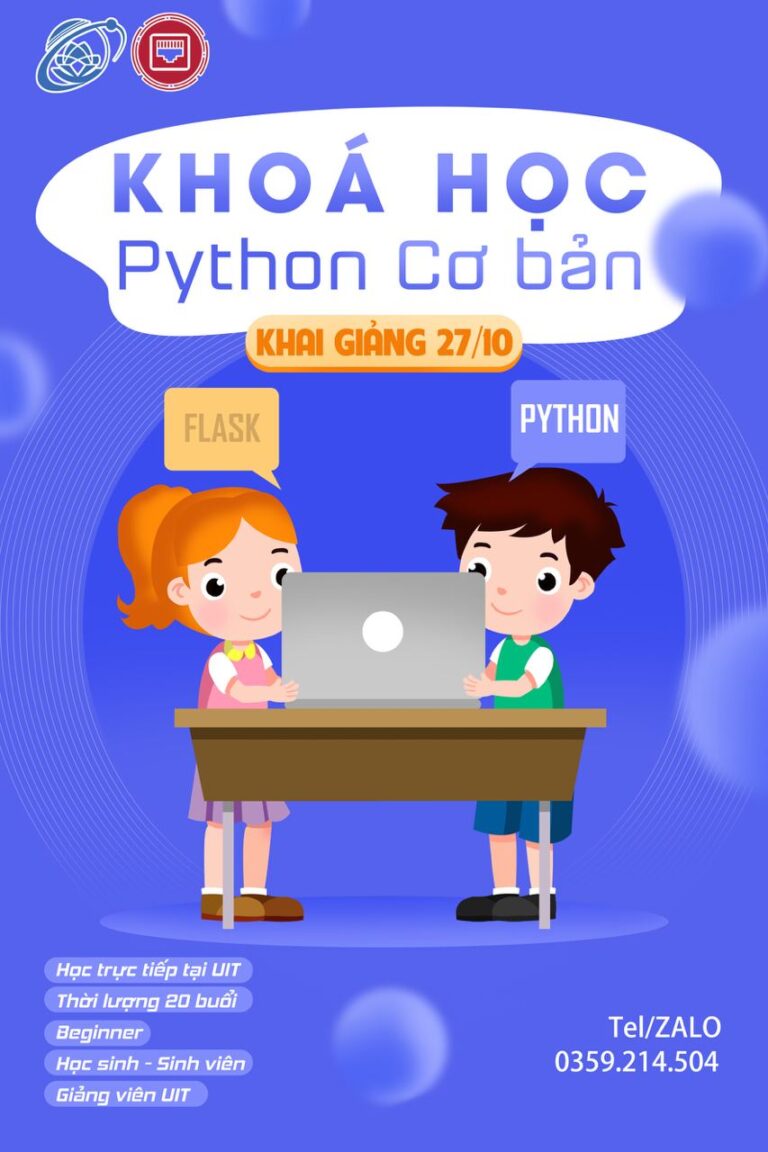 KHOÁ HỌC PYTHON ĐÃ CÓ MẶT TẠI CNSC, ĐĂNG KÝ NGAY ĐỂ NHẬN ƯU ĐÃI HẤP DẪN, ĐẶC BIỆT LÀ NGƯỜI NHÀ UIT